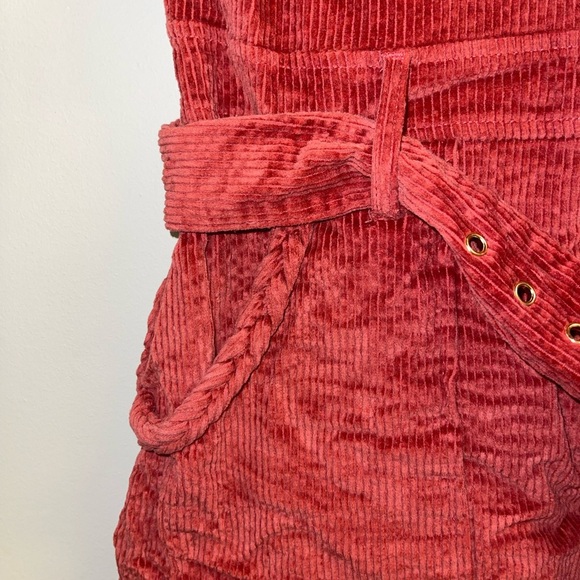 Show Me Your MuMu Red Corduroy dress - Picture 13 of 14